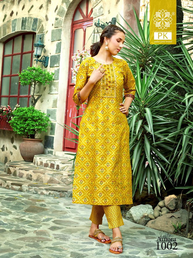 Fashion Amora Vol 1 Cotton Kurti With Bottom Catalog